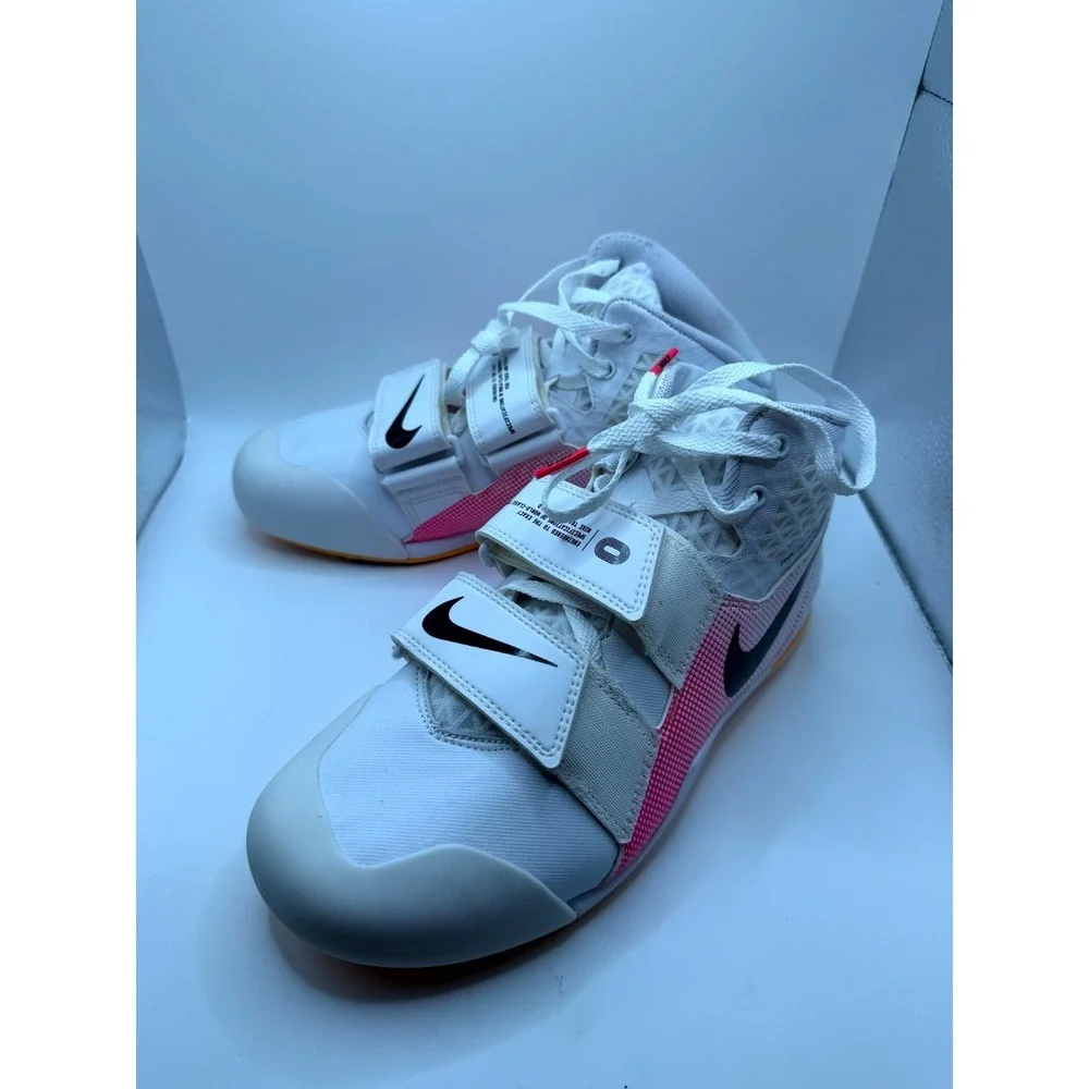 Nike Zoom Javelin Elite 3‎ AJ8119-101 Mens 9.5 White Pink Track & Field Shoes